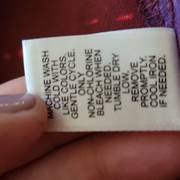 CATO XL burgundy orange white tribal print blouse - Picture 5 of 5